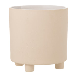 J-Line cachepot Sable - céramique - beige - large - Ø 26.00 cm