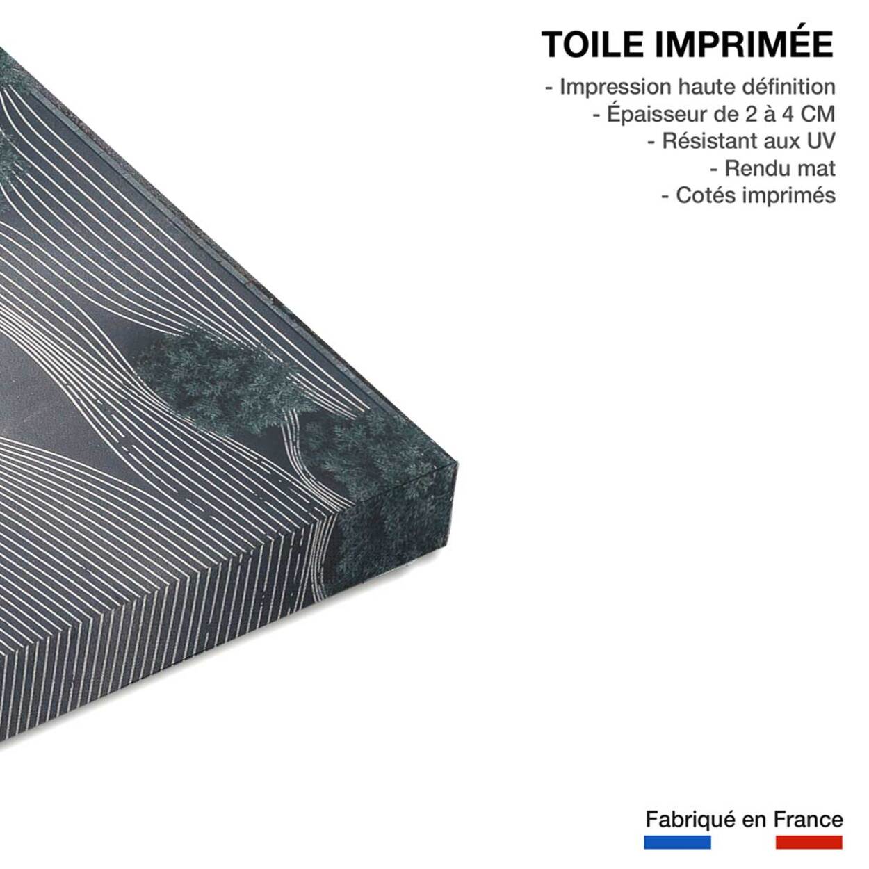 Tableau drône espace temps Toile imprimée