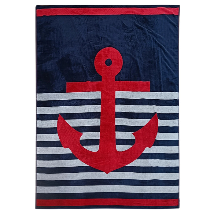 Serviette de plage éponge velours Jacquard - Conigli - 140x180cm - 400g/m²