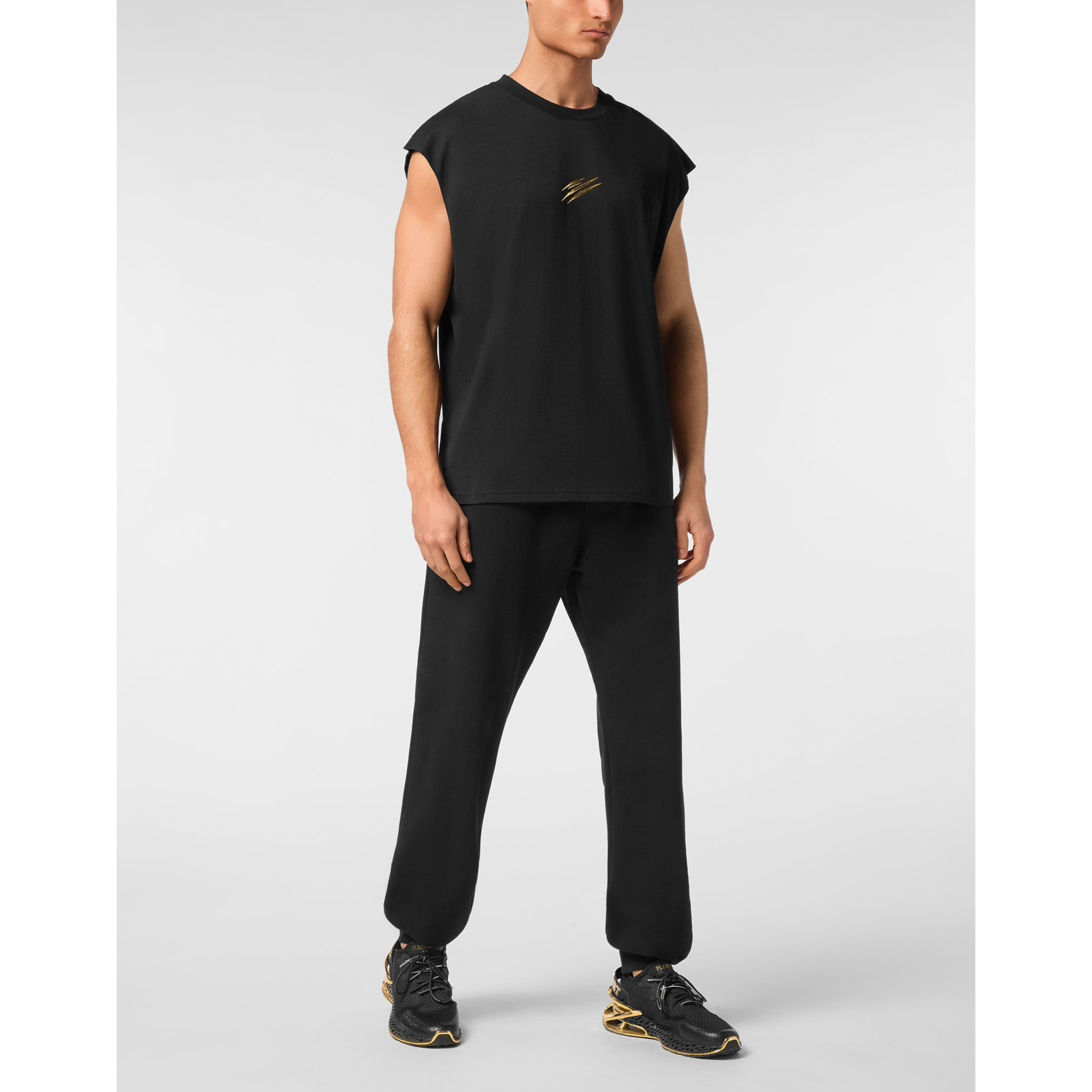 PLEIN SPORT Camiseta sin mangas con capucha  