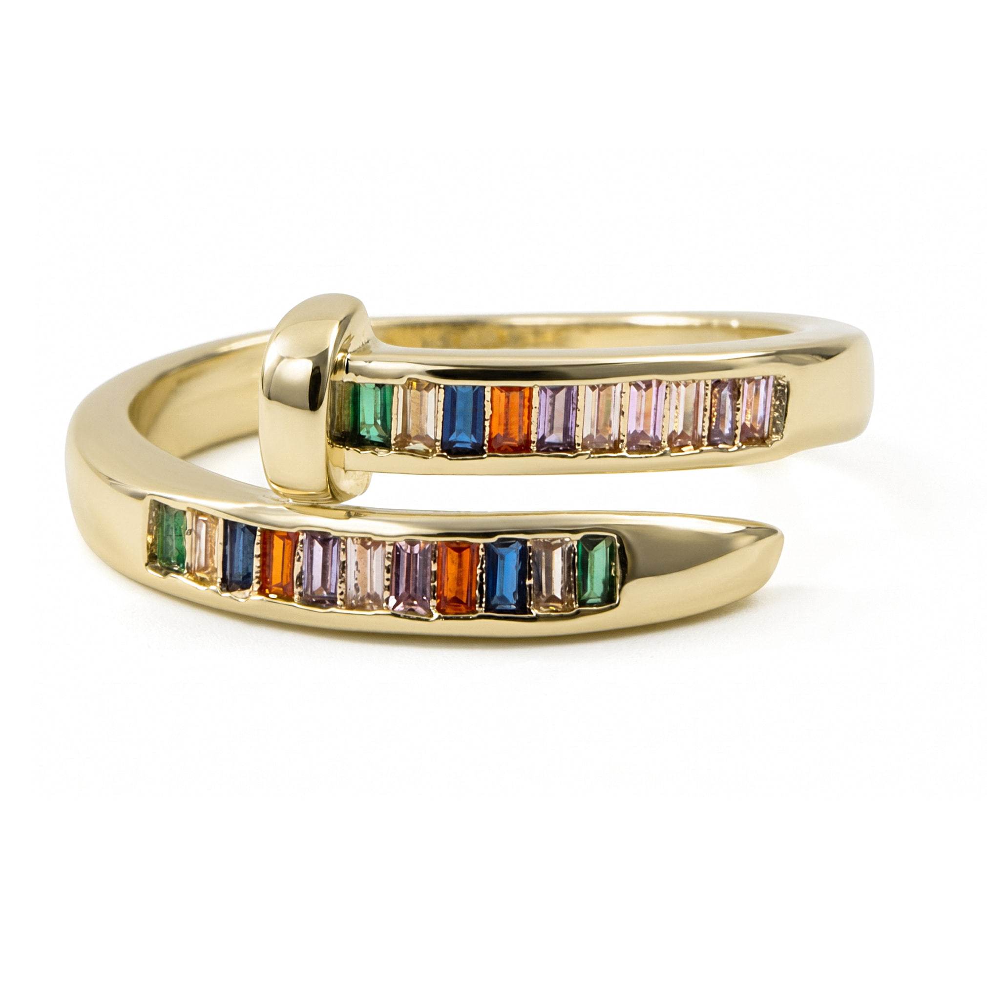Anillo Hagor acabado oro amarillo 18k