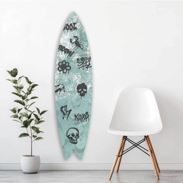 Planche de surf déco Rock and Surf Tableau alu Dibond