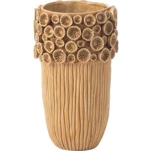 J-Line vase Corail Haut - céramique - ocre - medium - 41 cm de hauteur