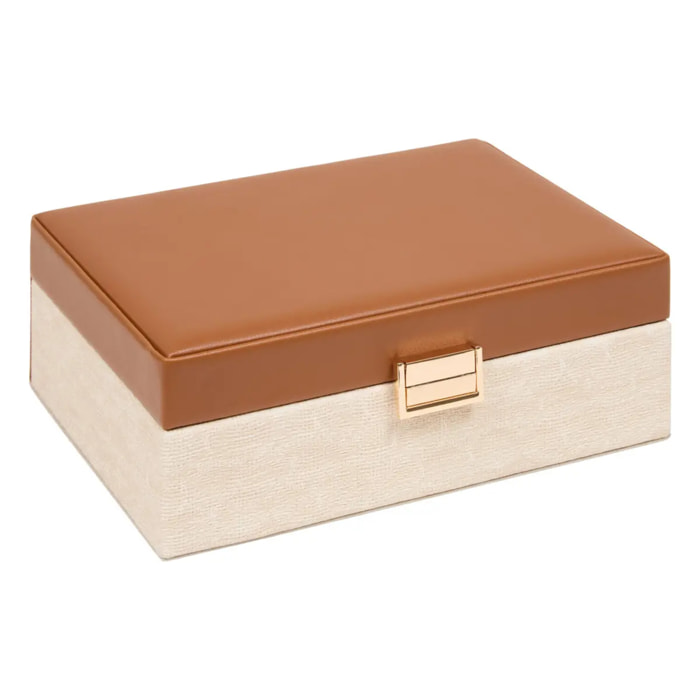 Boîte à bijoux Whisky rectangulaire 17x23cm beige