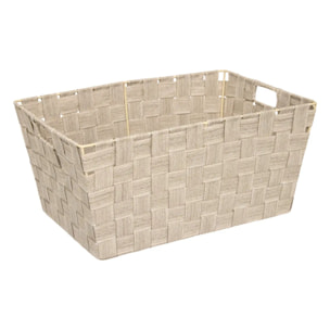 Panier Lise biseauté L38cm beige