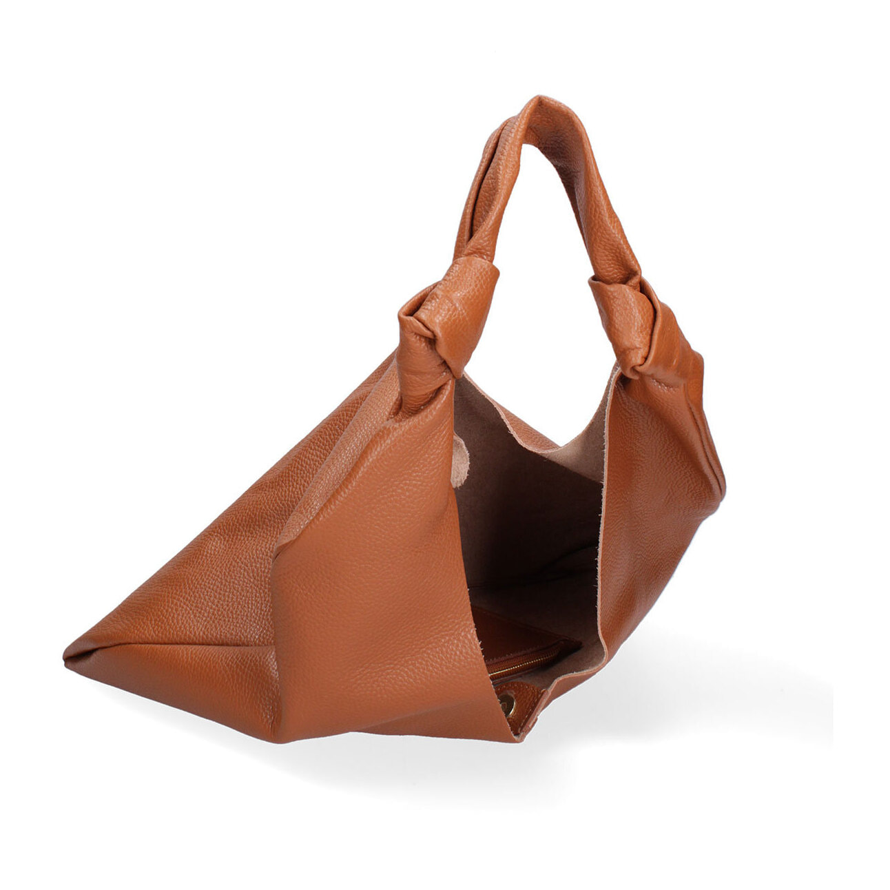 Borsa a spalla da donna In Vera pelle Made in Italy 40x42x2 cm