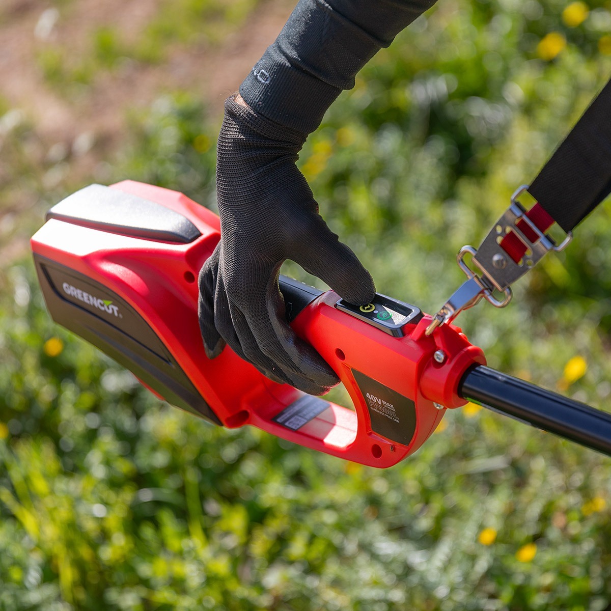 Podadora de altura de batería espada de  8”(203mm) capacidad de corte - Greencut PP400L