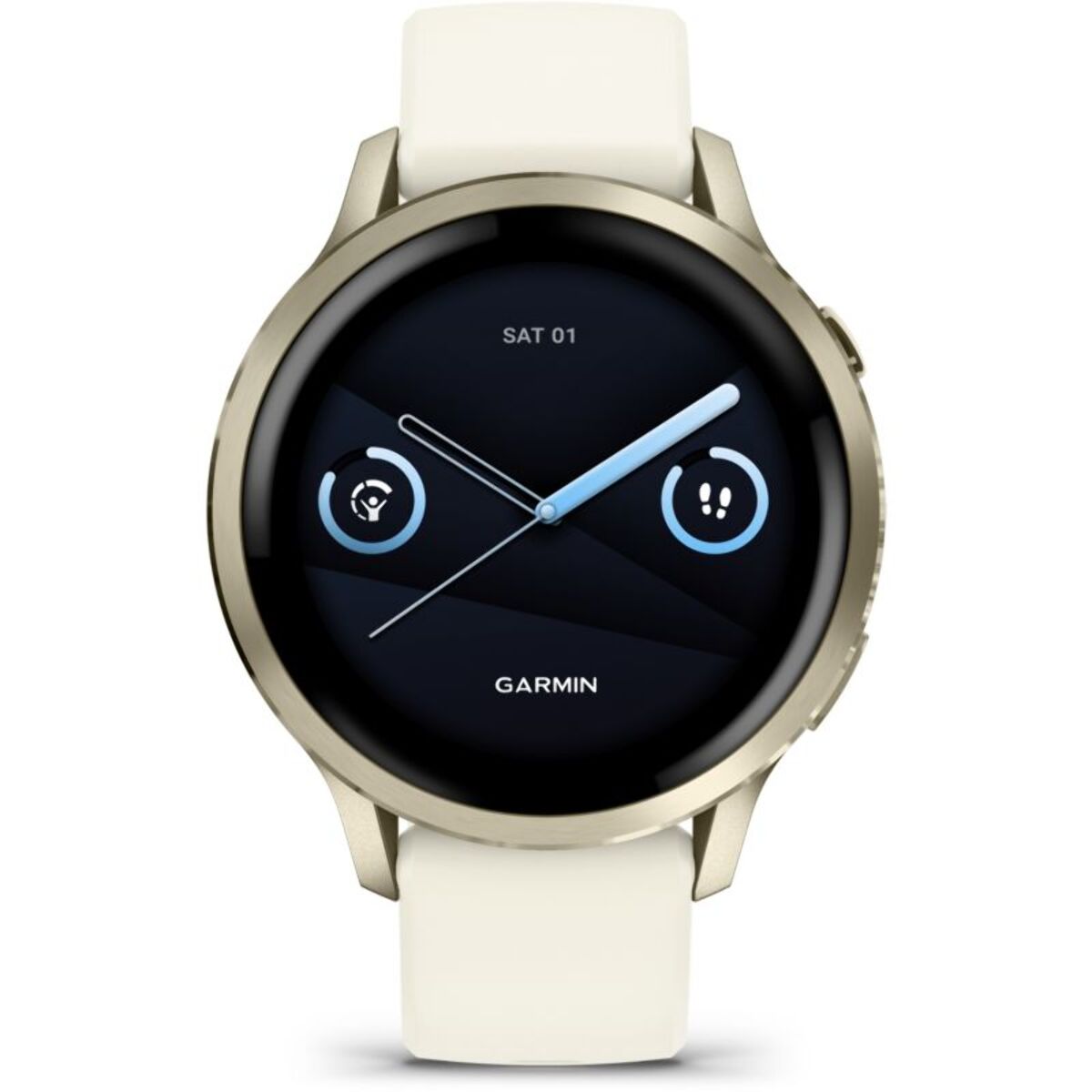 Montre sport GARMIN Venu 4 Beige/Lunar Or Silicone ivoir41mm