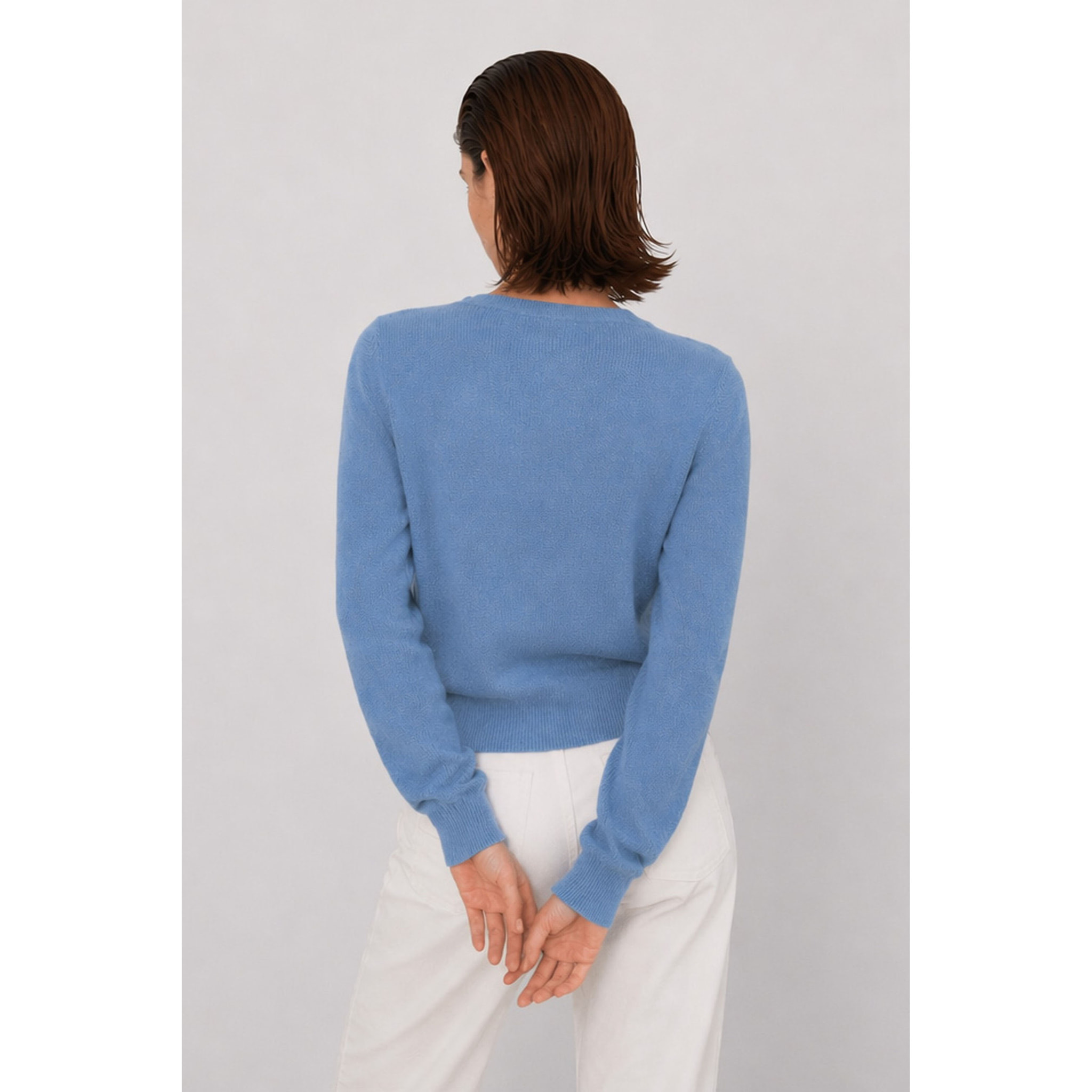 Kocca - Maglia girocollo da donna a maniche lunghe e bordi a coste Donna