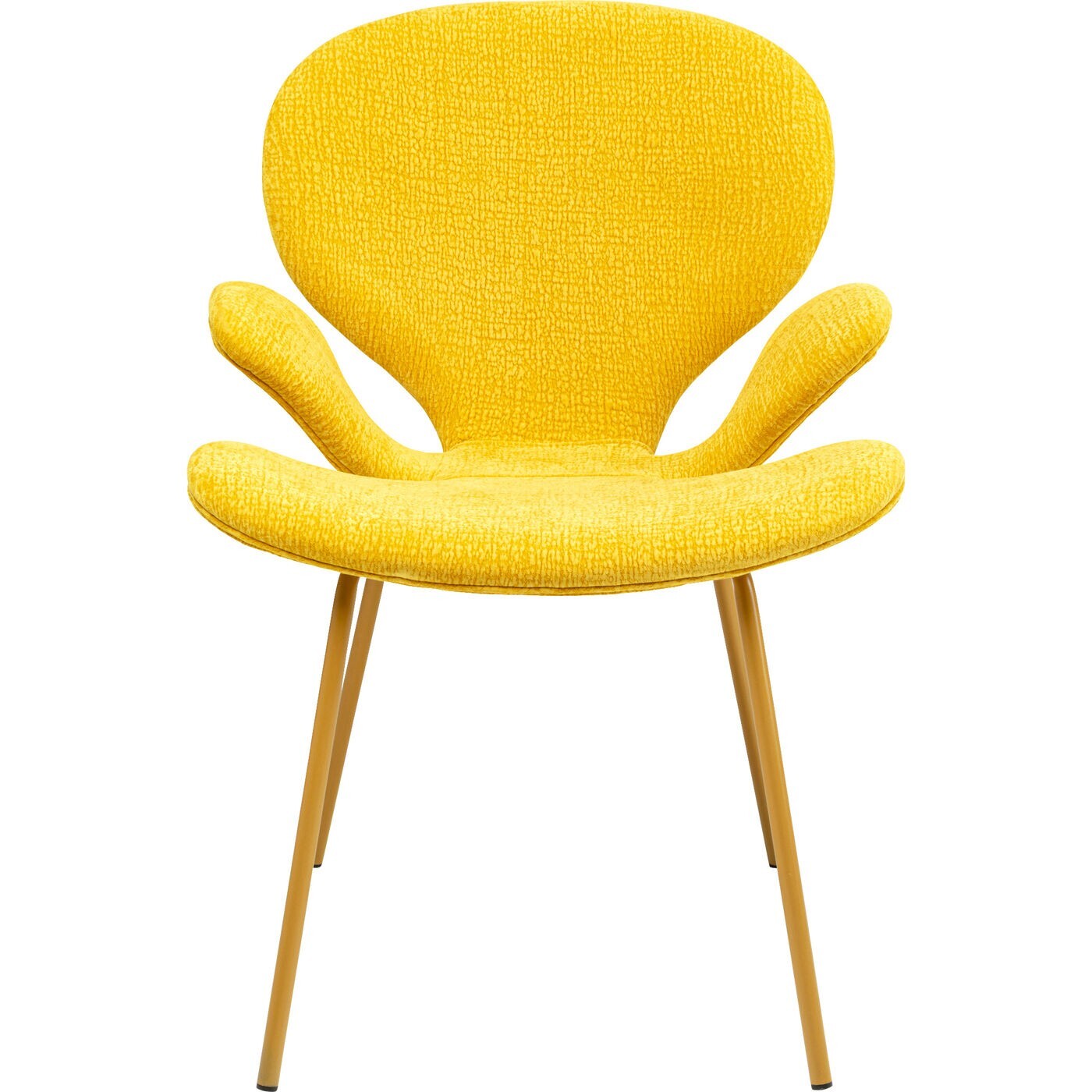 Chaise avec accoudoirs Soft Blossom jaune Kare Design