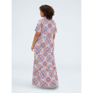 Fiorella Rubino - Vestito chemisier con stampa - Rosso