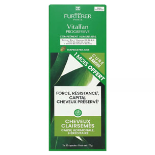 Vitalfan Anti-Chute Progressive - Cure 3 mois Cheveux clairsemés - 3x30 Gélulles