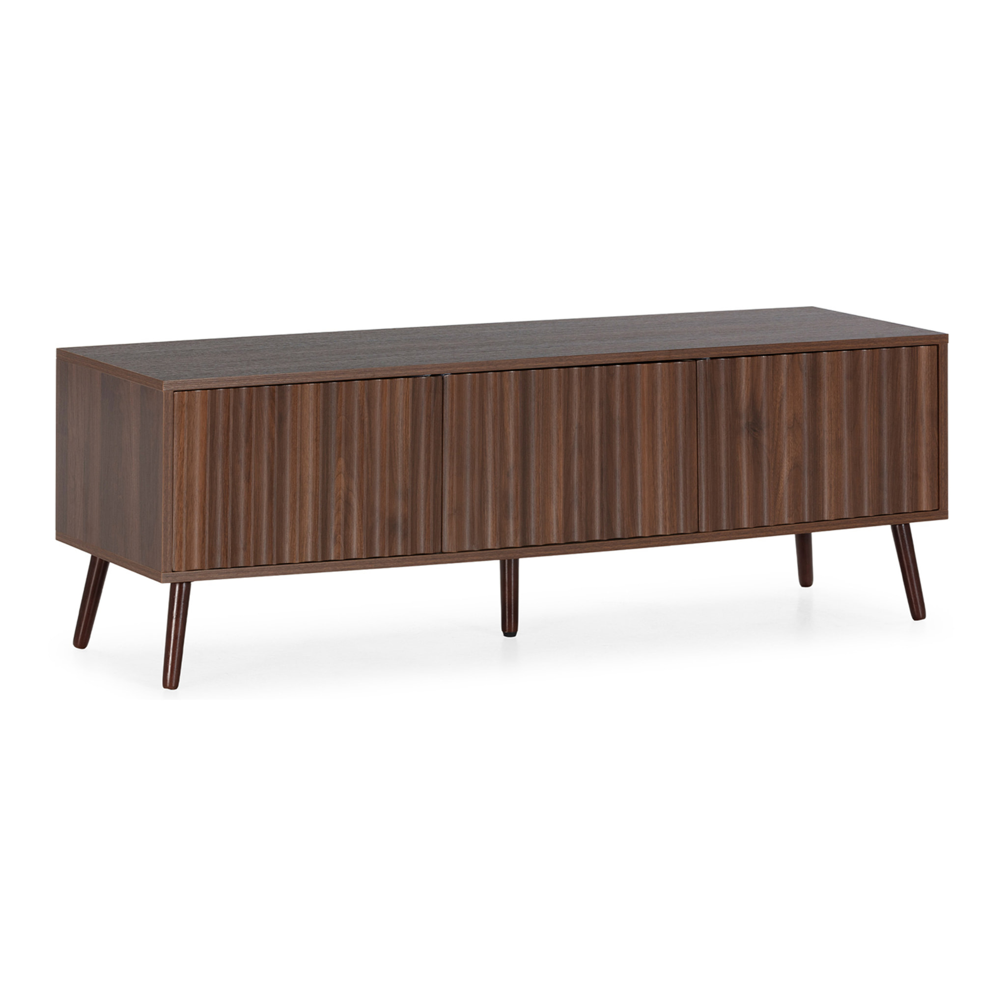 Mueble TV Lluvia 3 puertas efecto Nogal