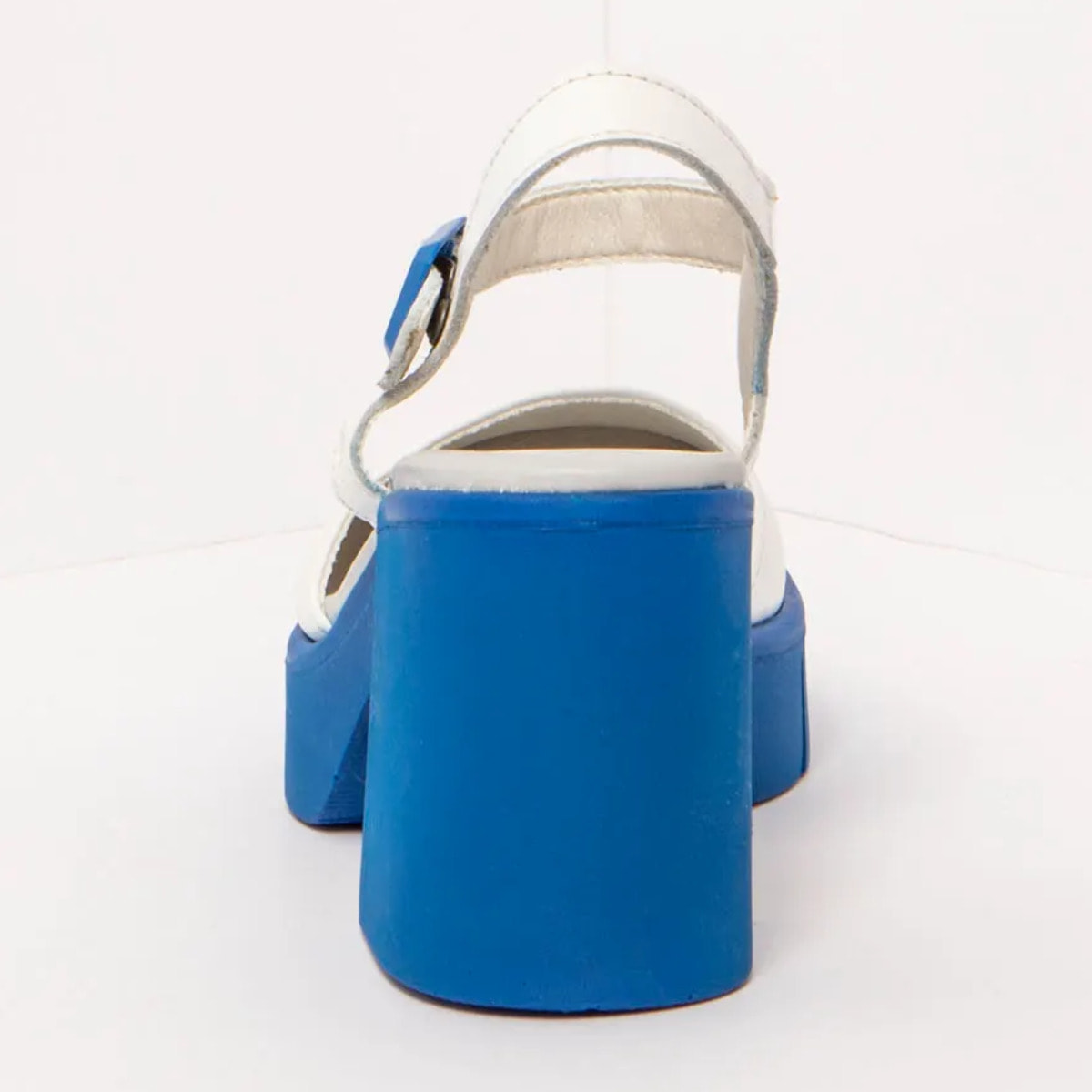 Sandalias con tacón 1991 NAPPA WHITE-BLUE / EIVISSA color White-blue