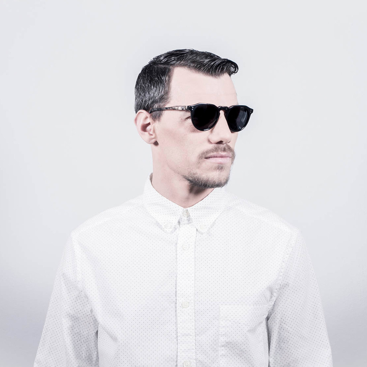 Gafas de sol OCEAN CYCLOPS - Frente negro brillante y brazo carey (como en la foto)