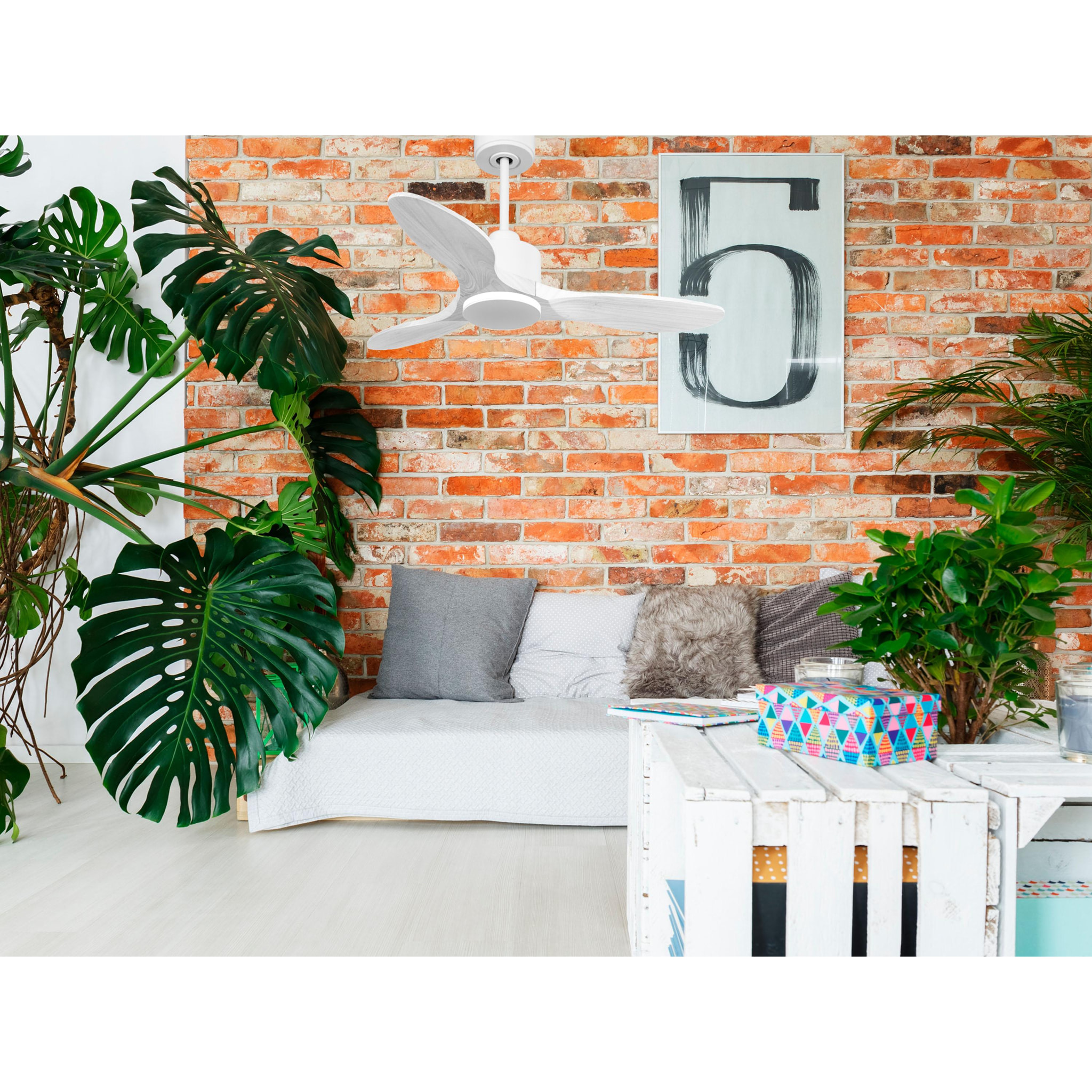 Ventilador de techo Modo Invierno/Verano Termostato Wifi Motor DC Techos Inclinados Mando a Distancia Hypersilence Memoria Vendible Shopify (AUTOMATICO) LimaD106C0364878 PURLINE