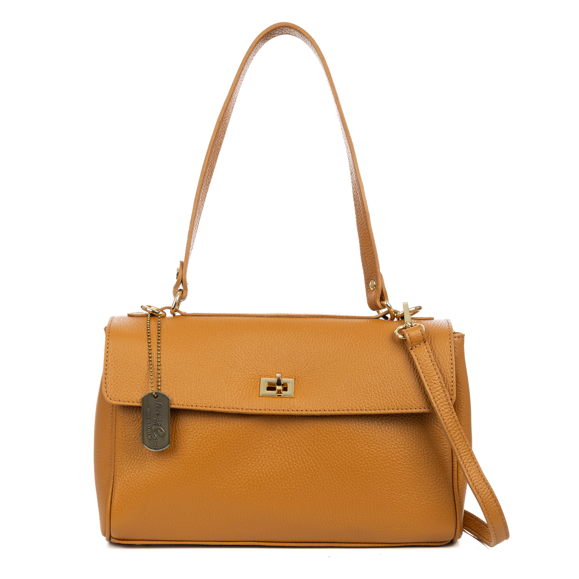 Azeglio borsa a tracolla donna. Pelle autentica Dollaro.