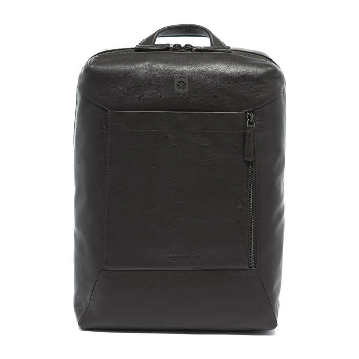 Zaino uomo in vera pelle - Modello Novara Nova - Casual - 32.0 x 45.5 x 17.5 cm