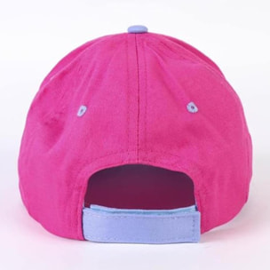 Gorra infantil de peppa pig - color rosa - apta de 2 a 8 años - combina algodón y poliéster - gorra para niños con velcro trasero ajustable