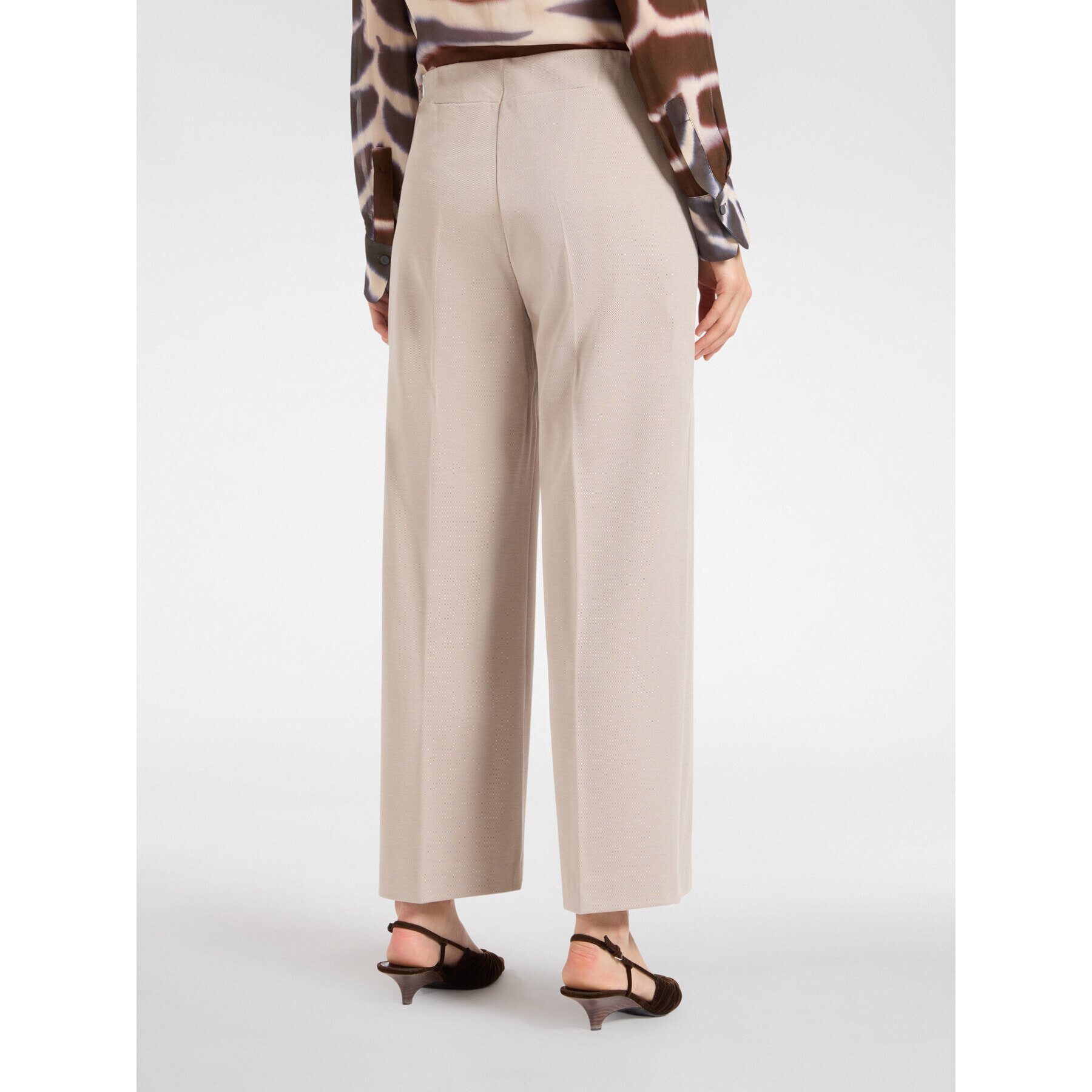 Elena Mirò - Pantaloni pull on in jersey - Beige