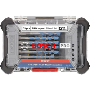 Embouts de vissage PRO impact et SET de forets multi-construction, 35 pcs. - BOSCH - 2608522518