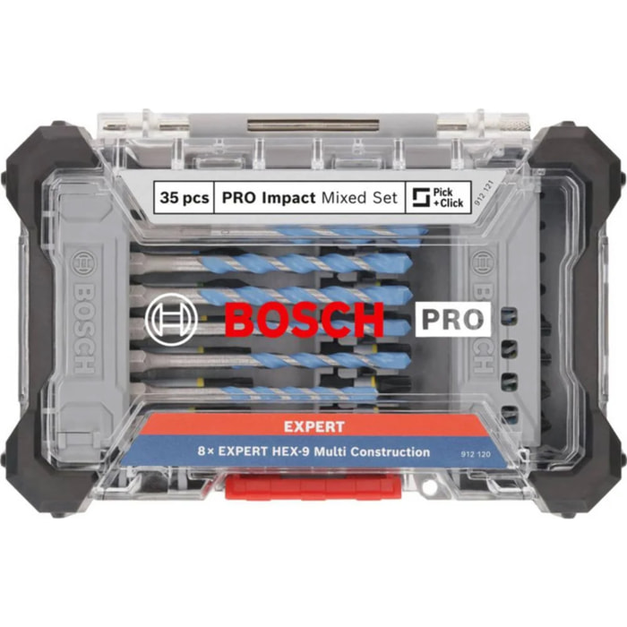 Embouts de vissage PRO impact et SET de forets multi-construction, 35 pcs. - BOSCH - 2608522518