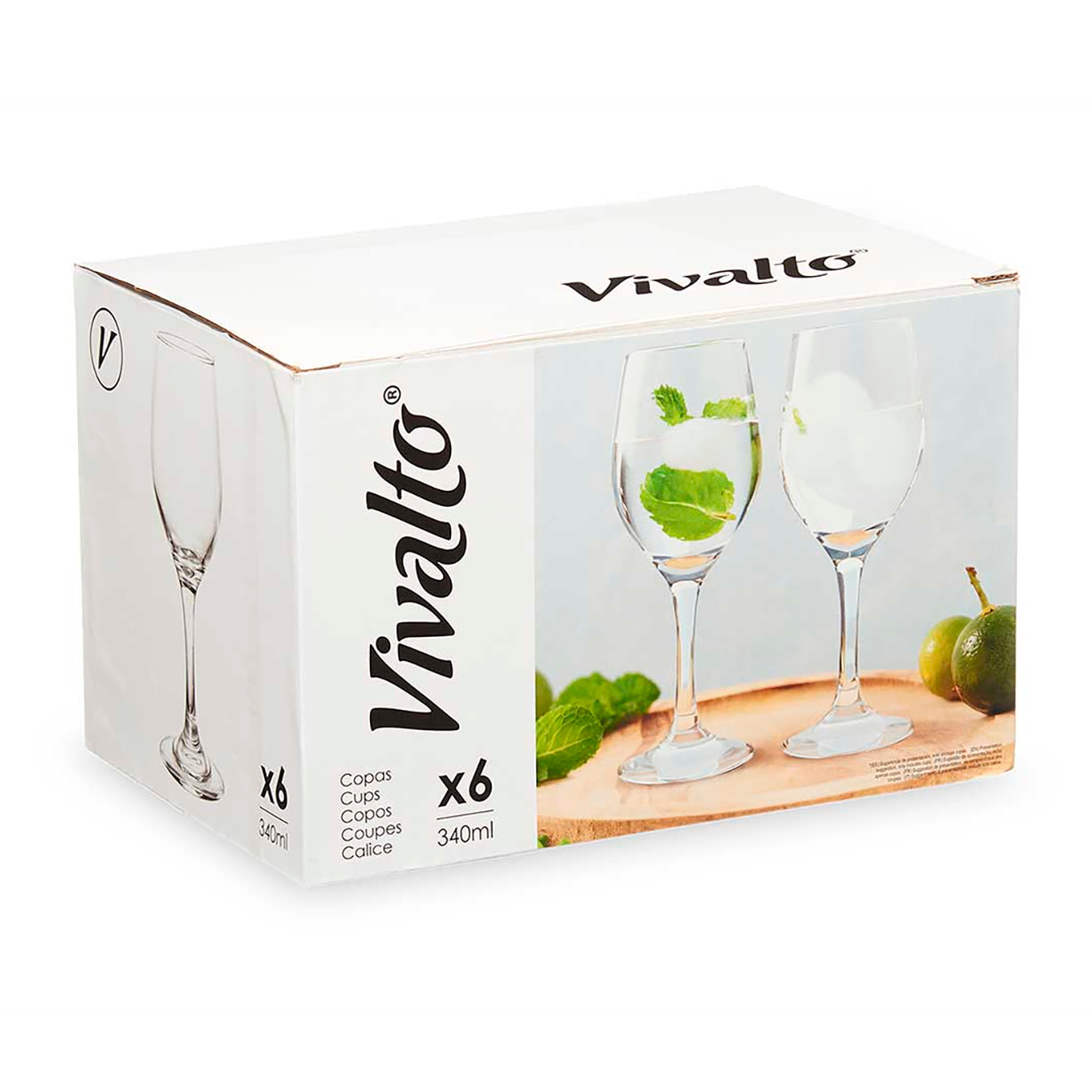 PACK 6 COPAS AGUA 340ML