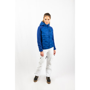Chaqueta ECOActive Hybrid Insulated Jacket with cap Women marca ECOON - Azul