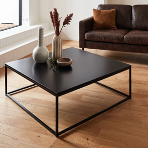 Table basse industrielle carrée métal INDUSTRIELLE