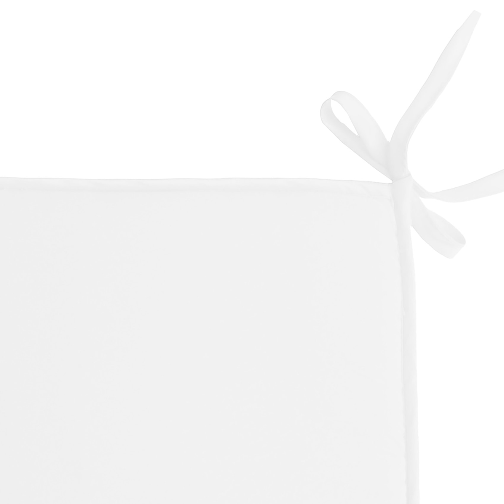 Galette de chaise unie aux multiples couleurs - Blanc