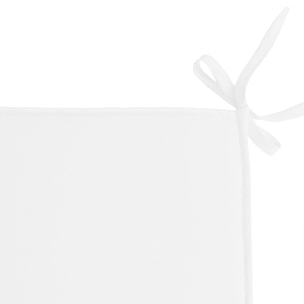 Galette de chaise unie aux multiples couleurs - Blanc