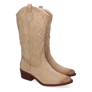 Bota de Mujer Estilo Cowboy con Detalles Elegantes y Comodidad para el Día a Día, Perfectas para Salidas Informales o Eventos Especiales, Diseño Clásico que Aporta un Toque Chic