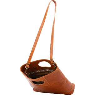 Borsa a tracolla da donna - Modello False - Vera pelle - 28.0 x 33.0 x 10.0 cm