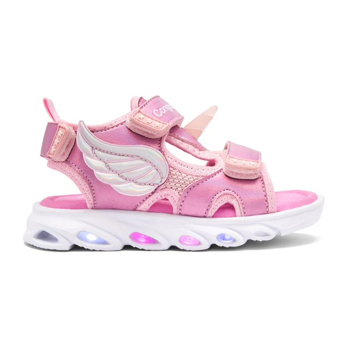Sandalias Pink Wings de Niña Con Detalles de Unicornio