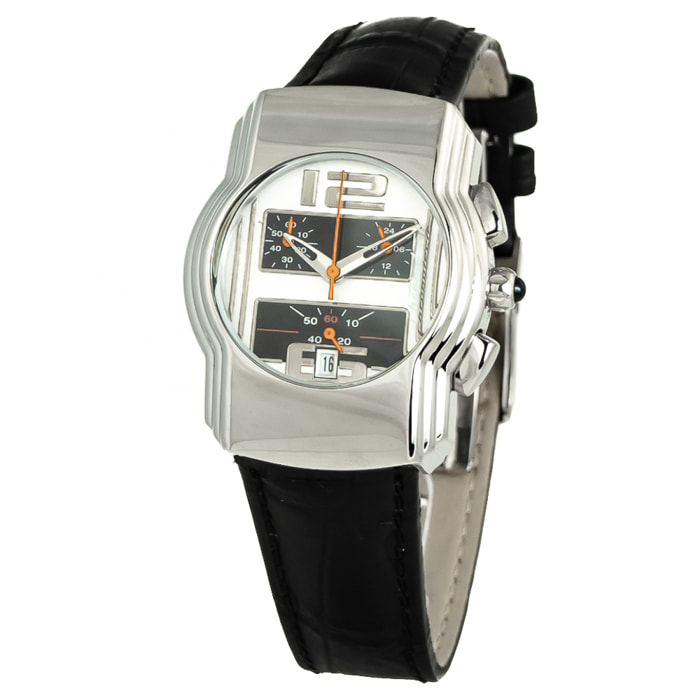 Reloj Chronotech CT7280B-03 Mujer Analogico Cuarzo con Correa de Piel