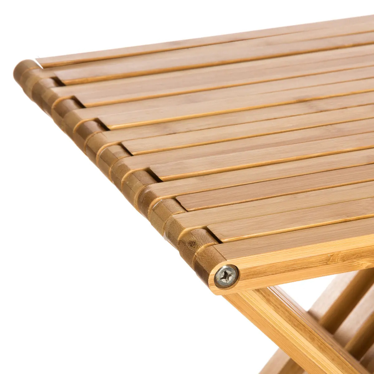 Tabouret pliant d'appoint bambou