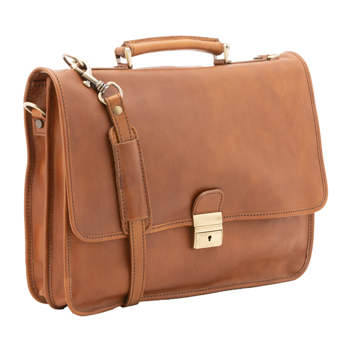 Borsa a mano  unisex In Vera pelle Made in Italy 40x30x6 cm