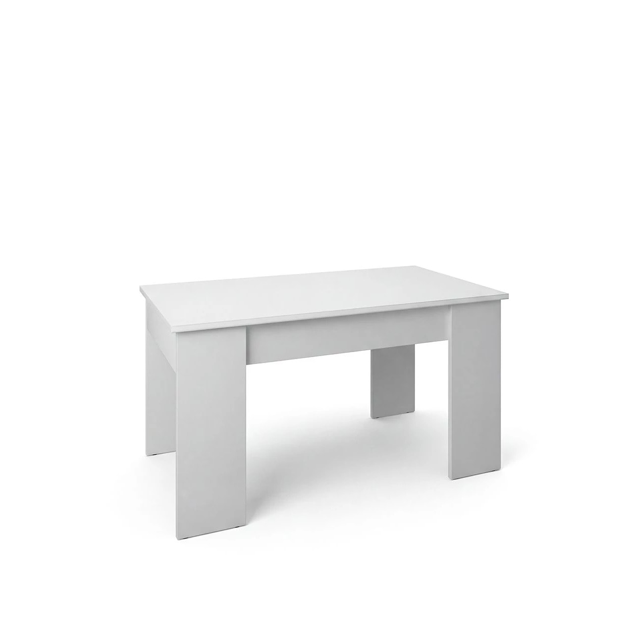 Mesa de centro elevable en blanco artik Norak Blanco Artik (Blanco Mate)