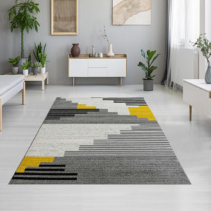Tapis salon et chambre tissé motif géométrique FALE