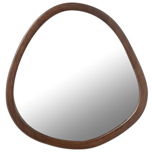 J-Line miroir Whisp - bois - brun - large - Ø 59 cm