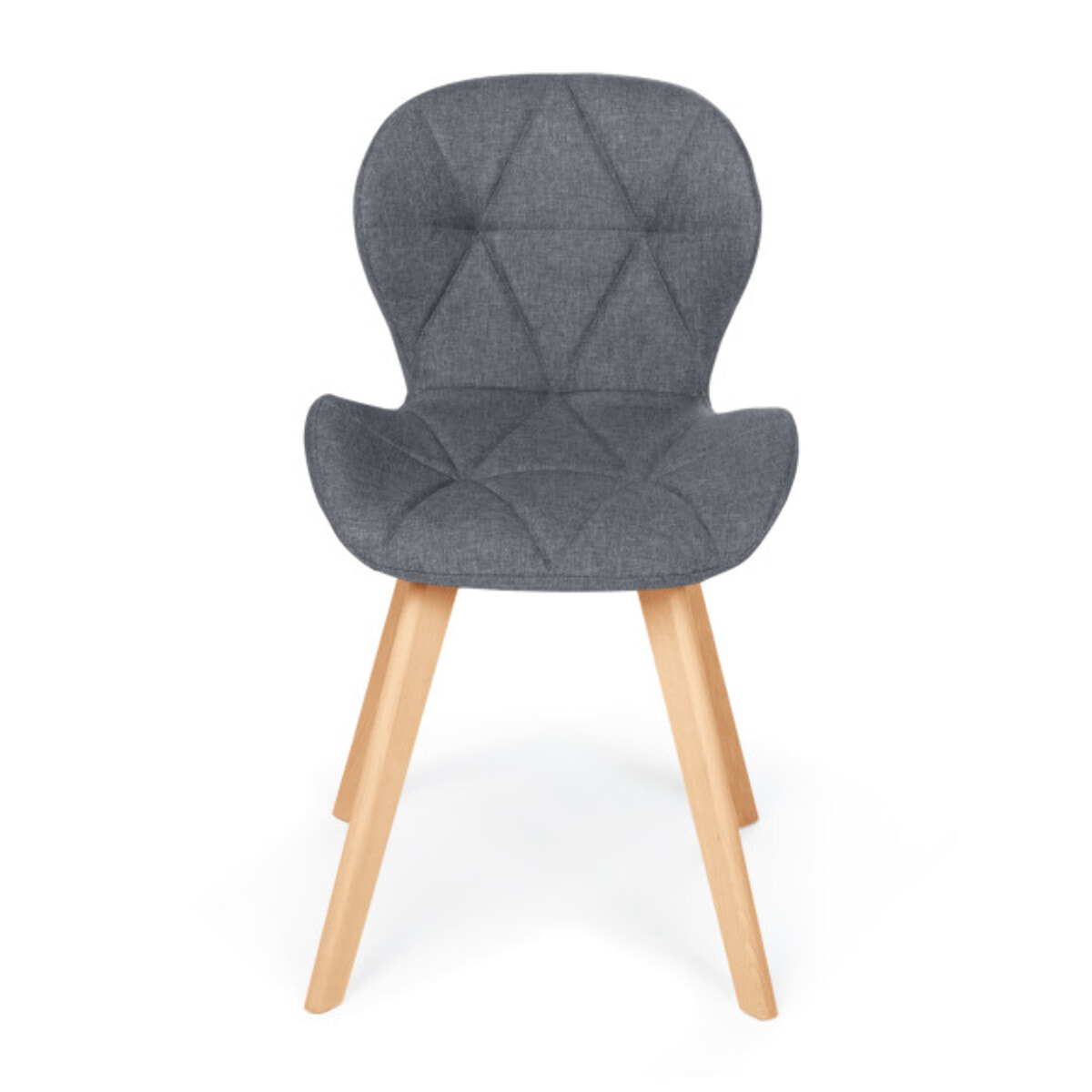 Chaises Gatsby en tissu et pieds bois