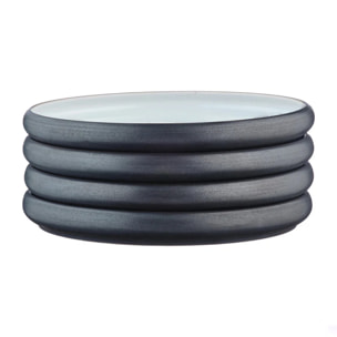Assiette GOURMET Ø21,5cm - 4 pièces - Onyx