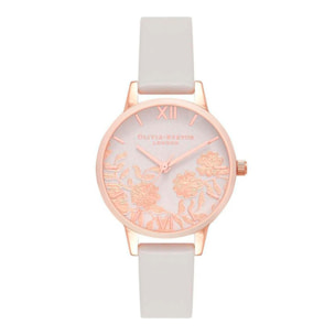 Reloj Olivia Burton OB16MV69 Mujer Analogico Cuarzo con Correa de Cuero