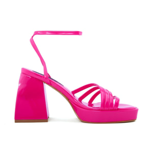 Sandali Donna colore Fuxia-Altezza tacco:10cm