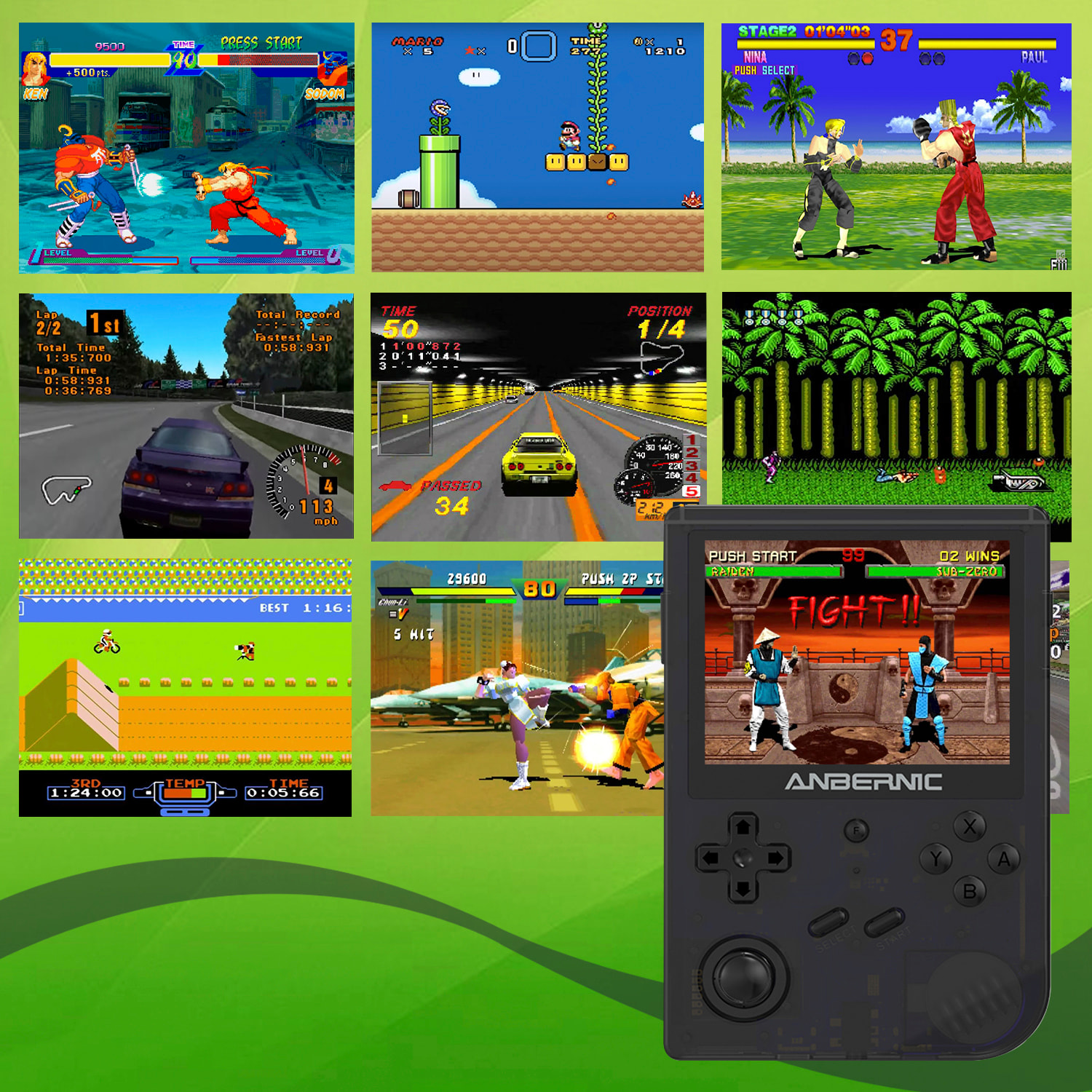 DAM Consola emulador multiplataforma RG351V. Pantalla 3,5" IPS; S.O. Linux, Quad-Core 1,5GHz, WiFi, 128GB. Miles de juegos preinstalados. 14x2,68x9,4 Cm. Color: Negro