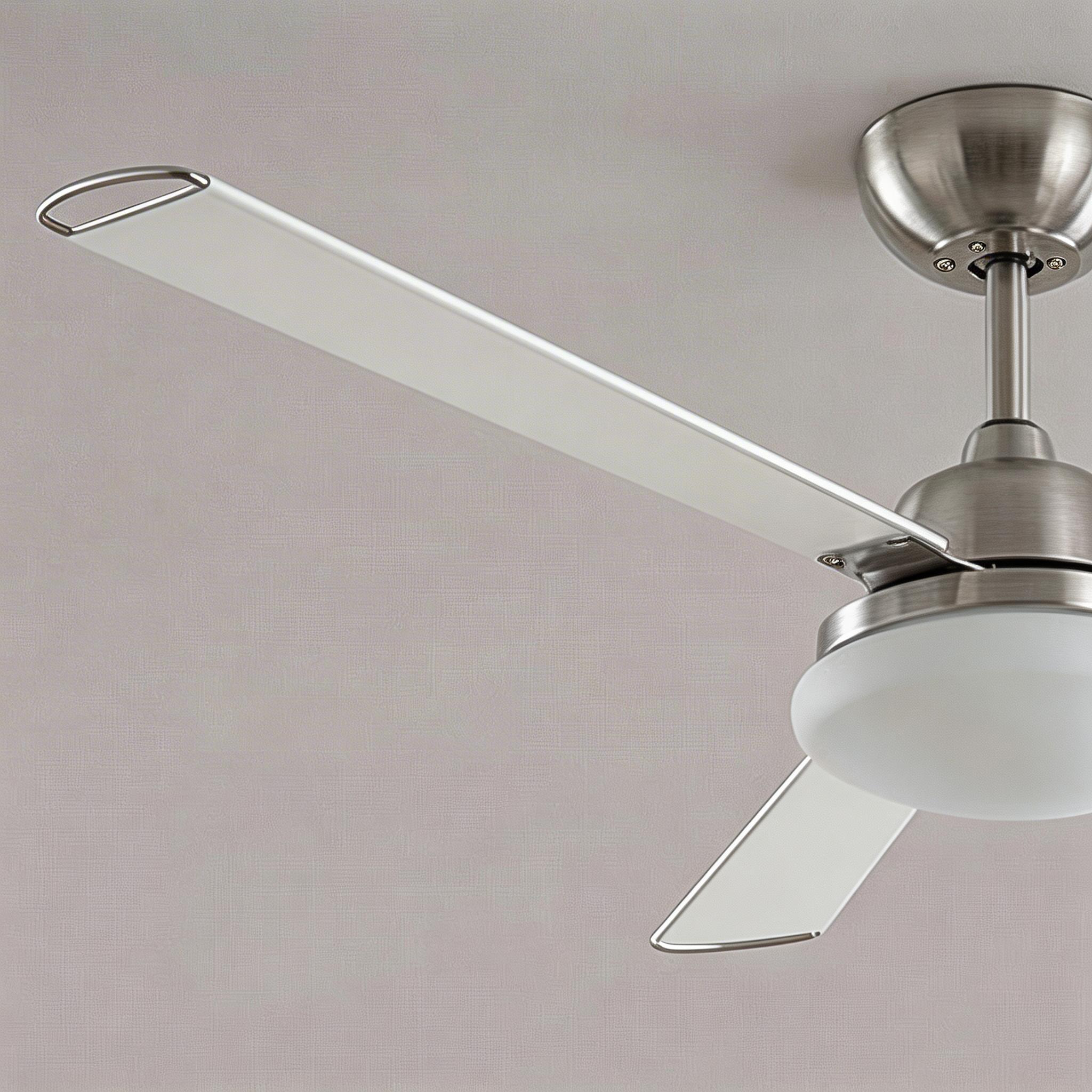 Forlight Ventilador Calima LED 15.9W 3000K Níquel satinado Blanco 551lm