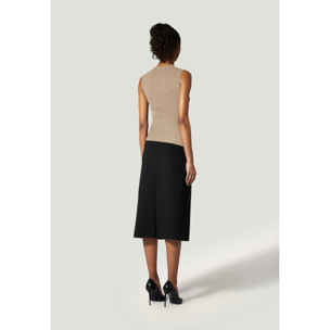 Top senza maniche The Crepe Jersey Top Sleeveles