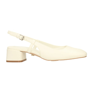 Décolleté sling back Donna Tata Italia Bianco