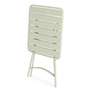 Mesa de Jardín Plegable Perla de Metal en Verde