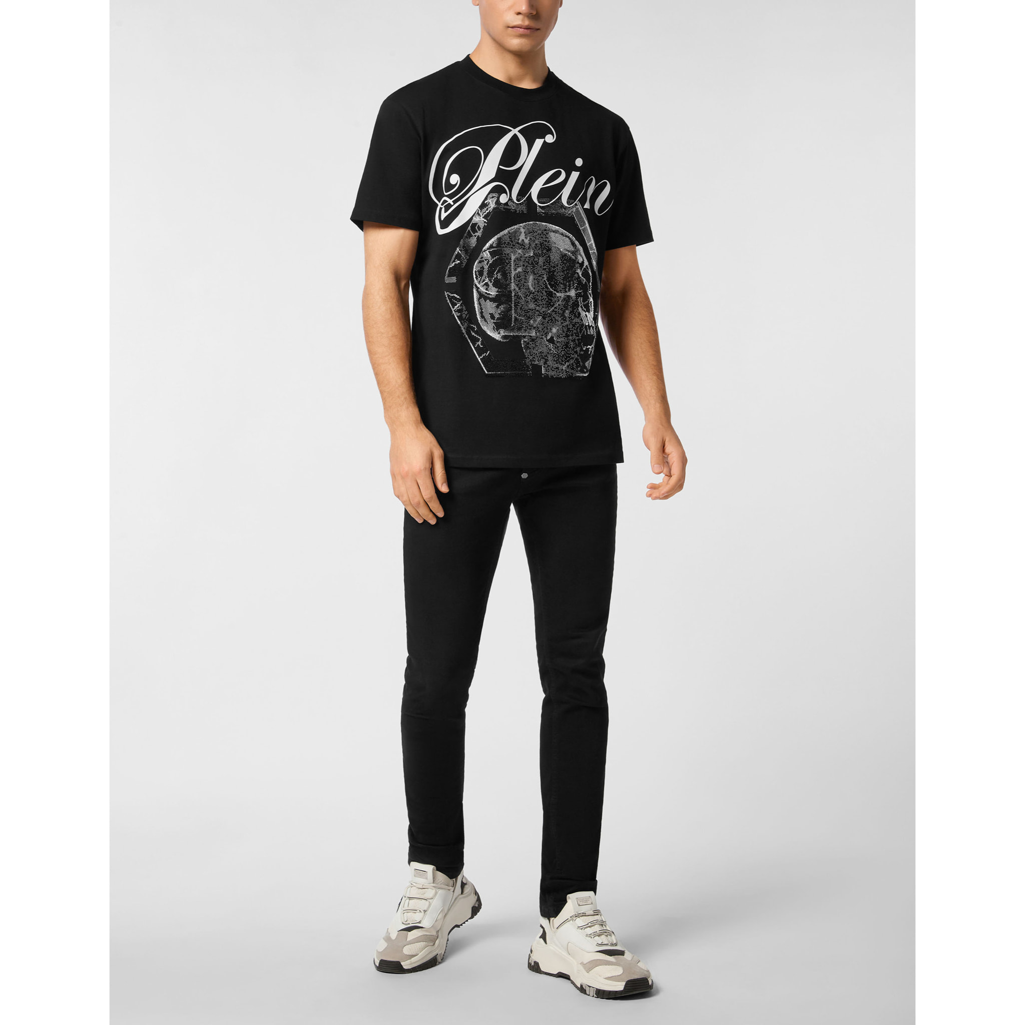 PHILIPP PLEIN T-shirt girocollo a maniche corte SKULL